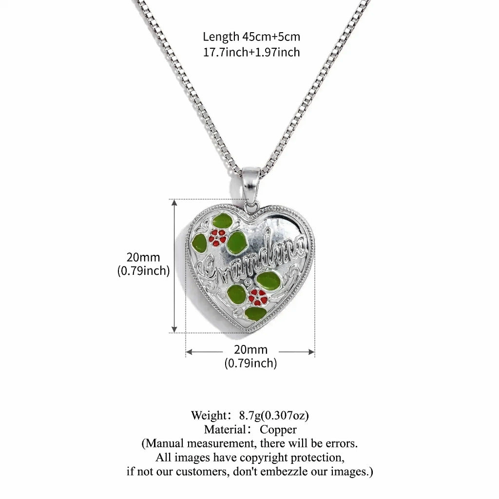 Collier de boîte à photos rétro multi-style