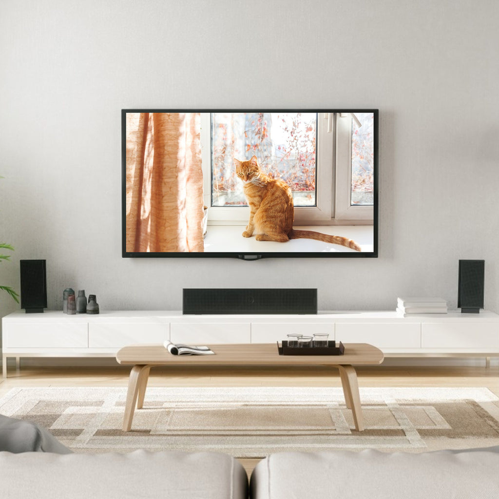 Support mural 1Pc TV Tilt Double bras Support TV VESA 400x400mm maximum pour les téléviseurs 26-55in