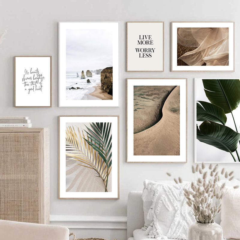 Mode Minimalist Chambre nordique Seascape Peinture Core