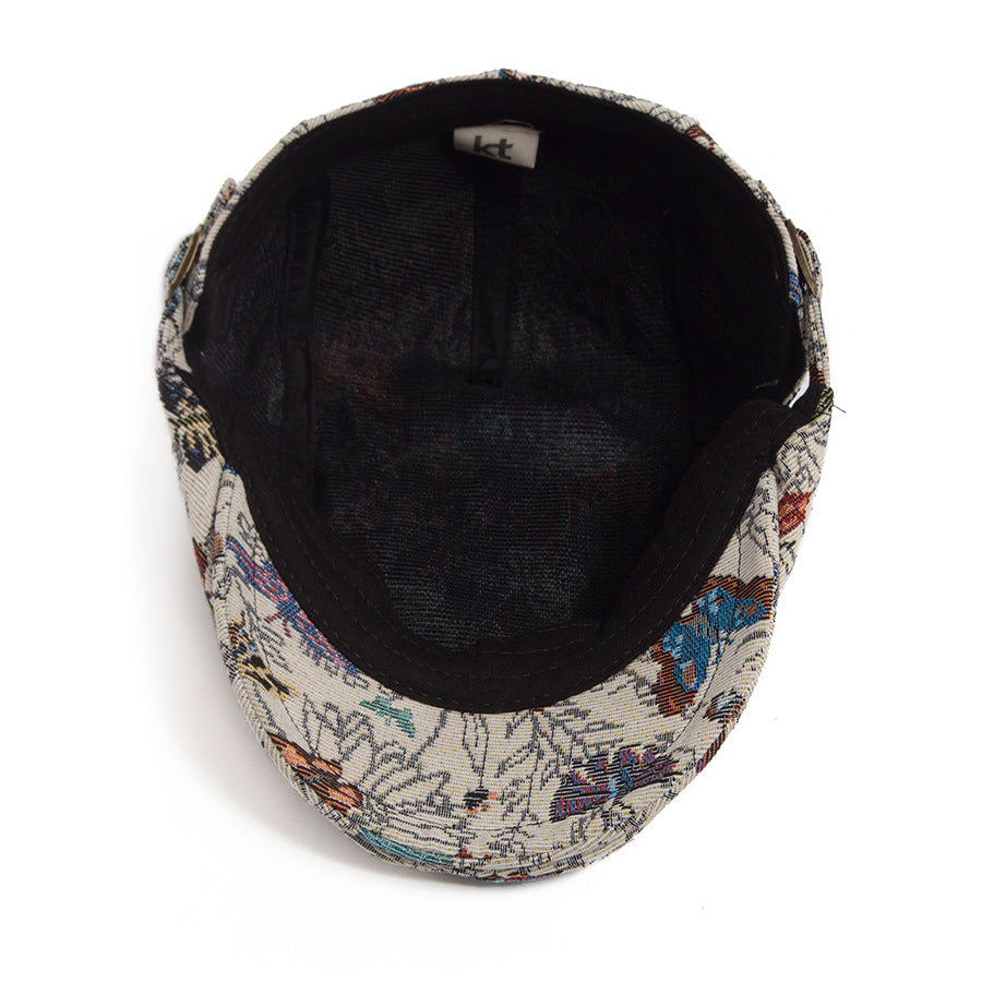 Chinese Style Chapeau Femmes Peaked Cap Personnalité Papillon Brodé Style ethnique
