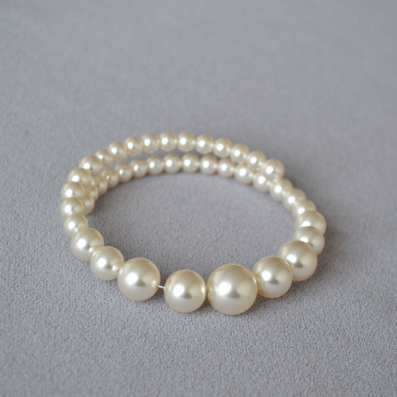 Bracelet de mode en perles graduées pour femmes élégantes