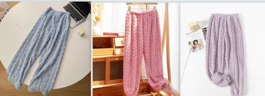 Pantalon de sommeil paresseux pour femmes Pantalon d'automne et d'hiver Pantalon de salon