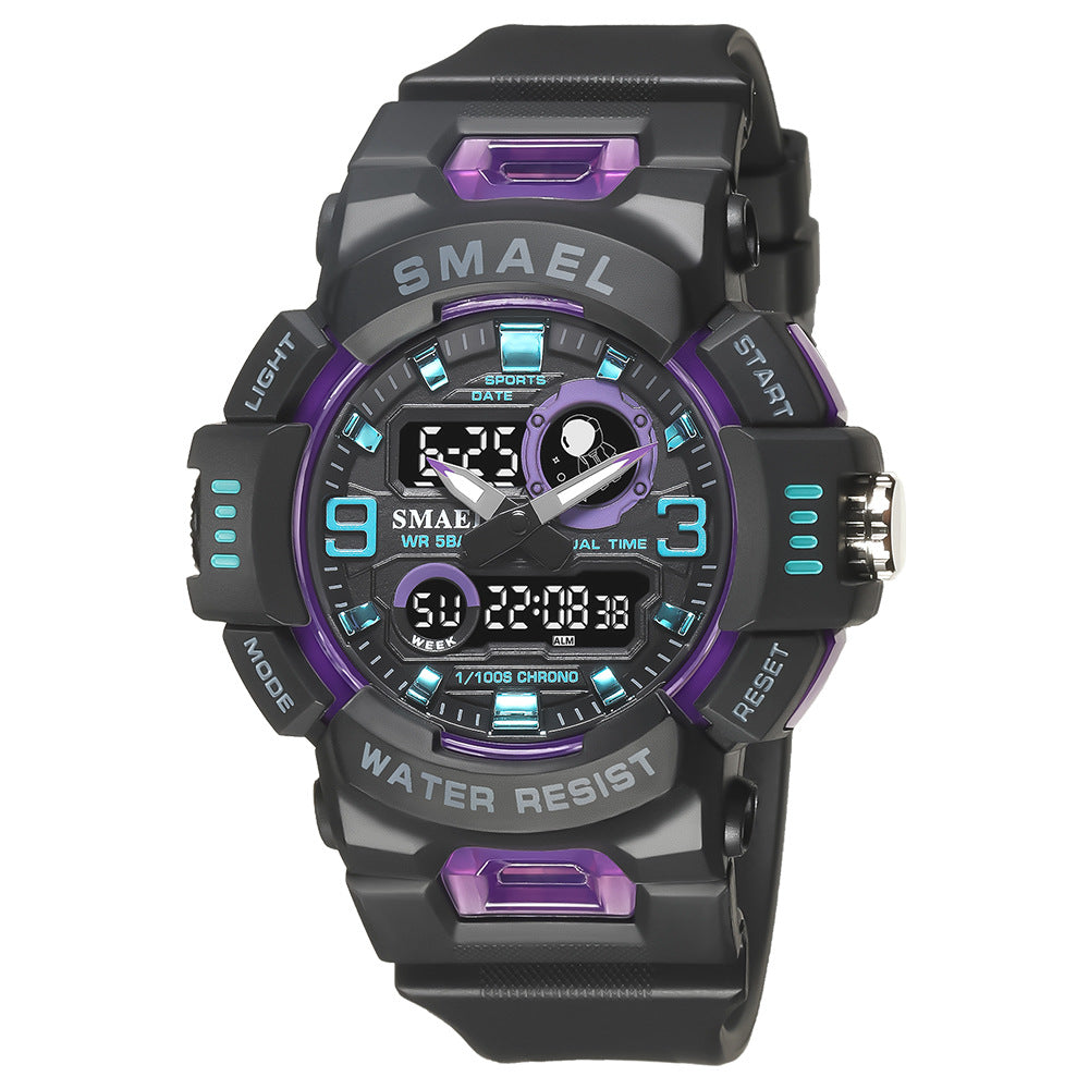 Montre électronique d'alarme de sport d'extérieur montre électronique double affichage