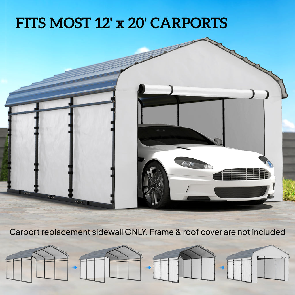 Panneau latéral de remplacement de port de voiture pour 12 x 20