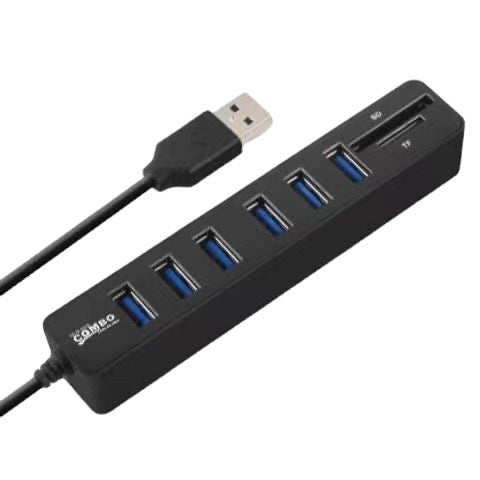 1 M USB déconcentrateur ligne HUB COMBO HUB lecteur de carte TFSD 6 Plus 2
