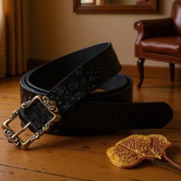 Vintage Ceinture Embossed Femme Mode Accessoire