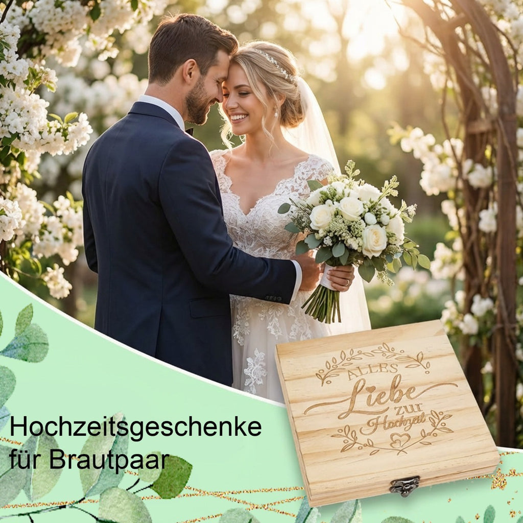 Boîte cadeau en bois pour mariage
