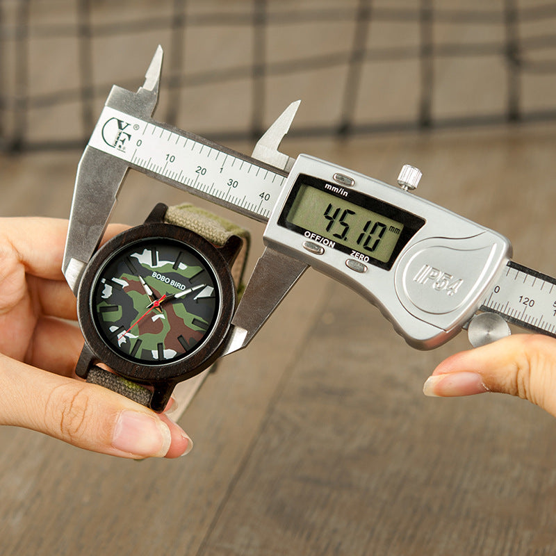 Montre en bois R24 Quartz Décoration
