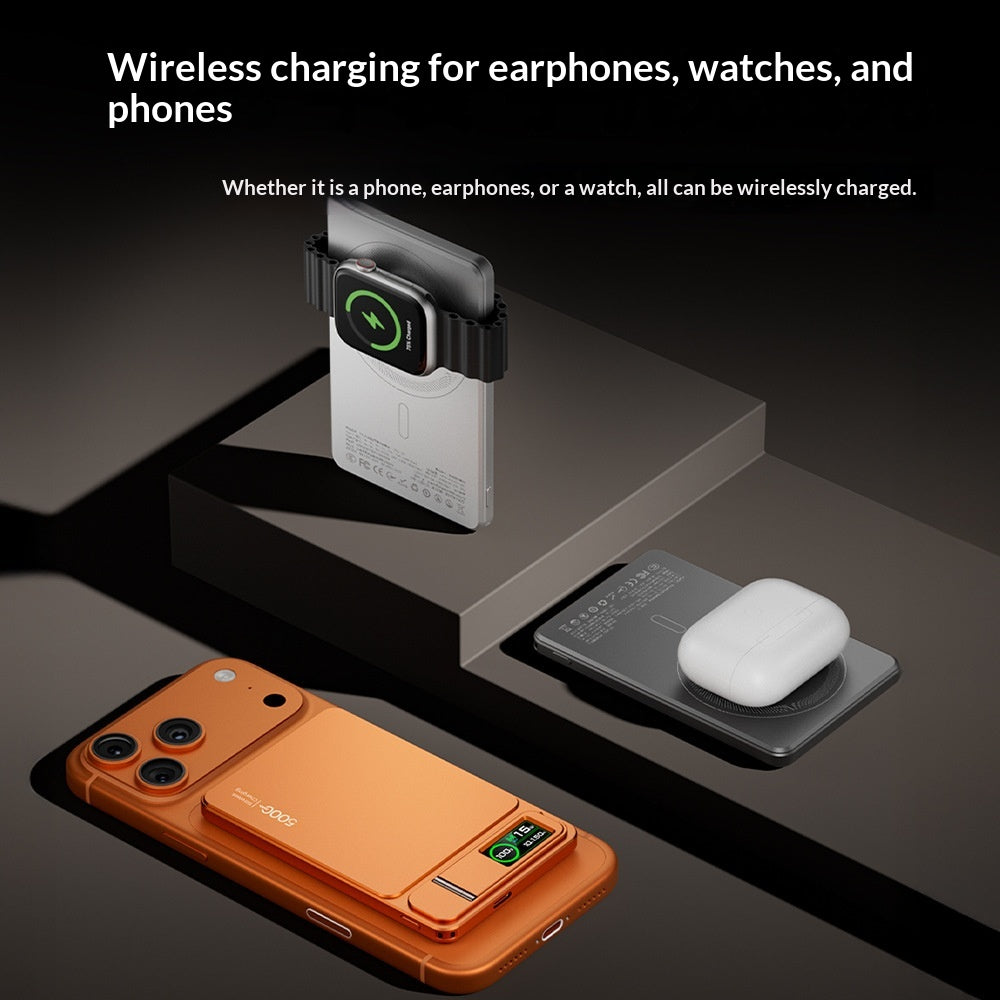 Wireless Magnetic Power Bank with Stand