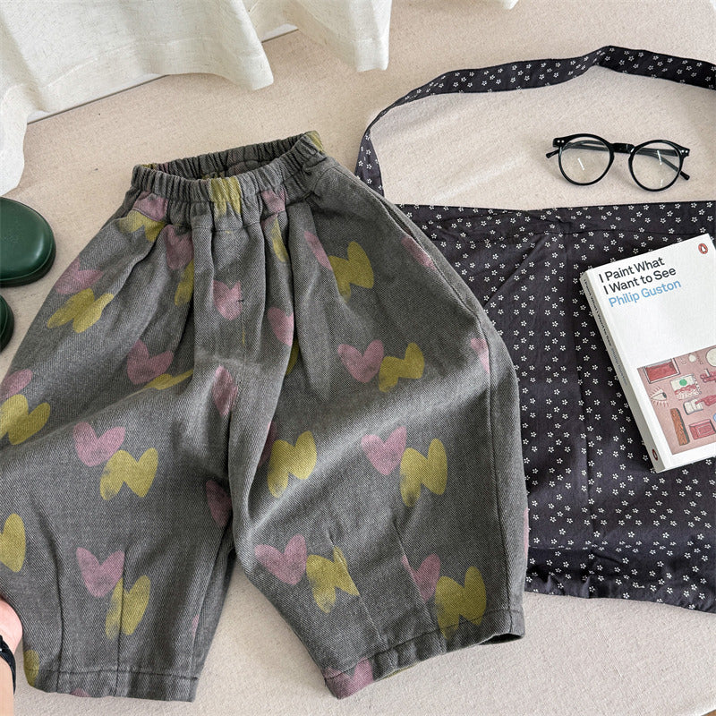 Laver les pantalons pour enfants en coton pur