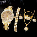 Montre haut de gamme pour dames avec une liste de diamants en acier entièrement diamanté