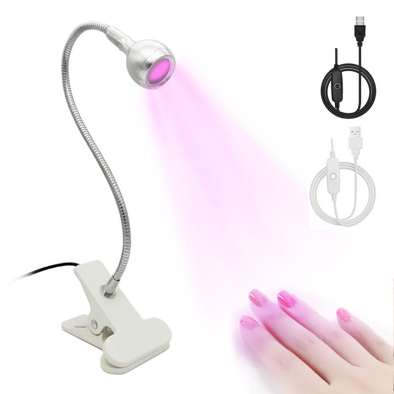 Lampe Gooseneck lampe de table USB avec clou de pince de colle UV polonaise