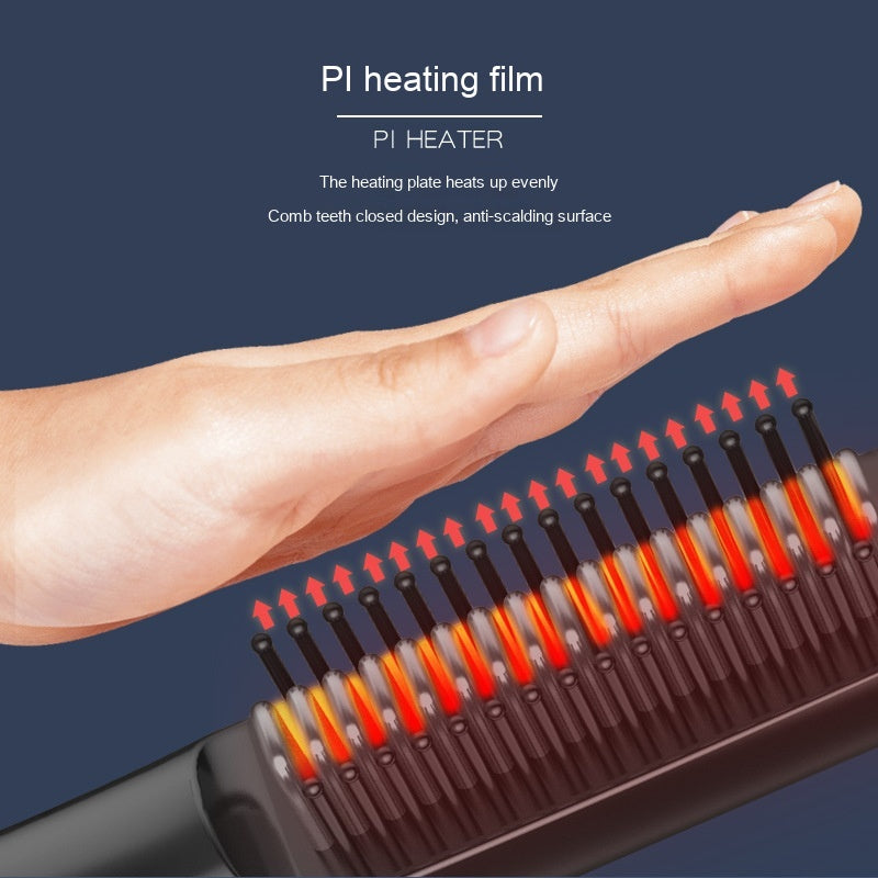 Charge sans fil Anion Comb droit Usb Charge pour le curling ou le redressage