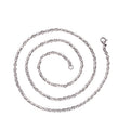 Mère et fille collier en acier inoxydable carte armée