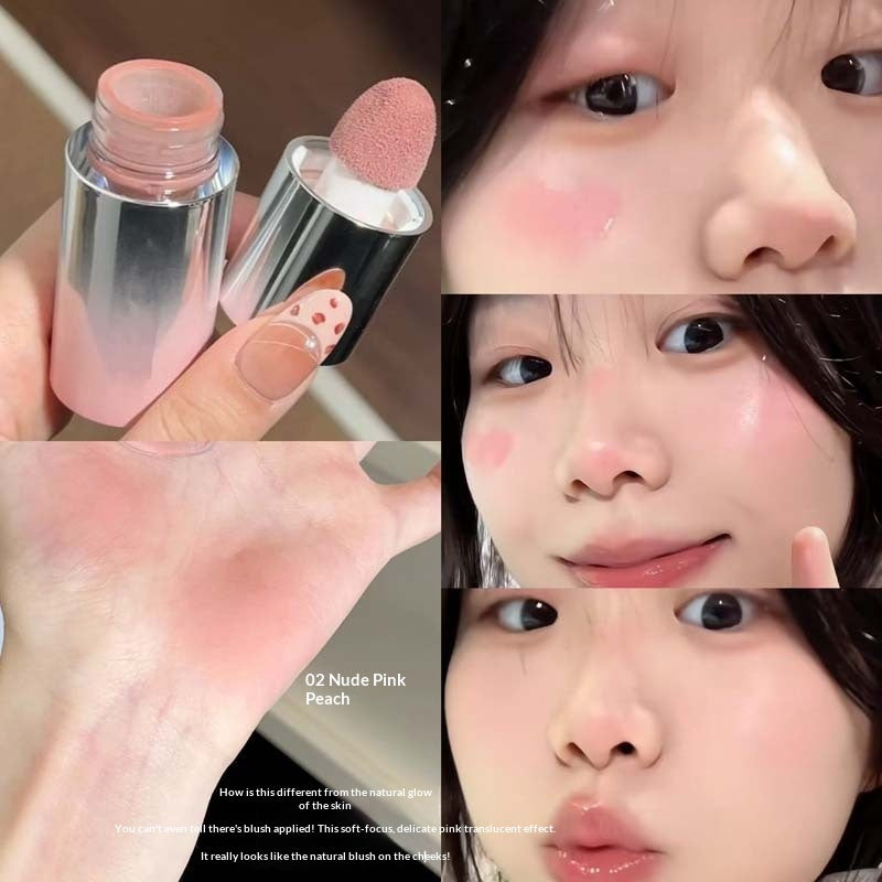Complexion naturel améliorant la faible saturation Matte multi-utilisation liquide Blush