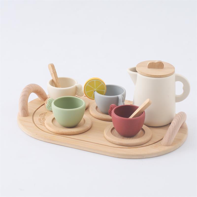 Wooden educational desktop toy set for babies