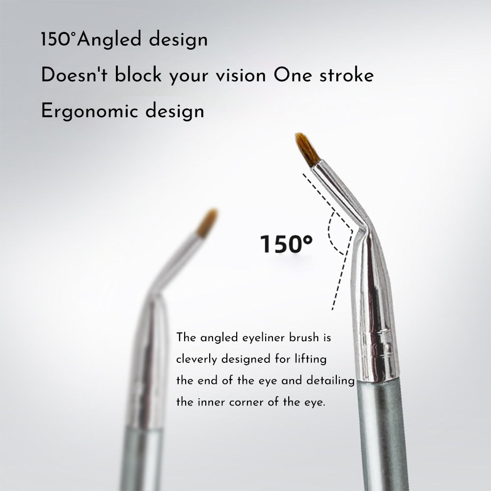 Brush Eyeliner Bend Head Détails des yeux Brosse de maquillage sous les yeux Pinceau pour femmes Lin fin