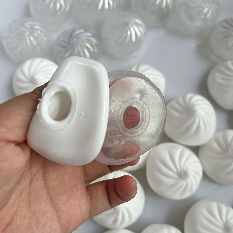 Simulation Bun à vapeur TPR Peau de boules creuses Bricolage Jouet anti-stress