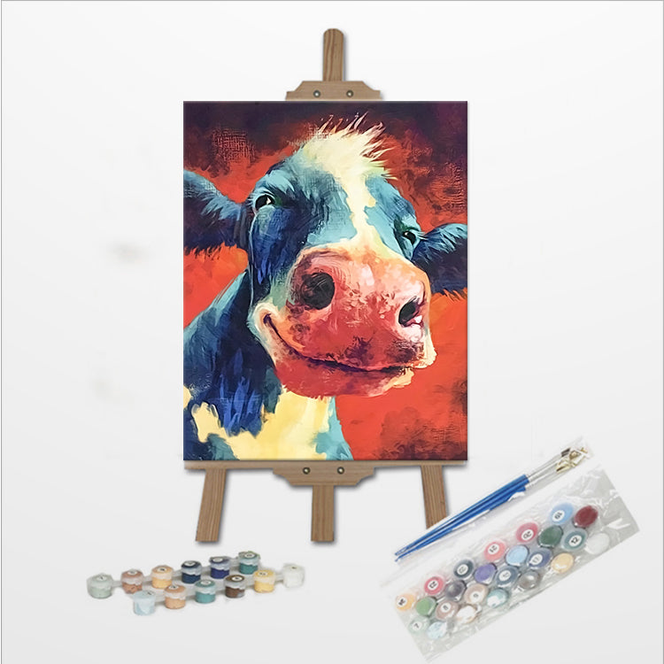 Affiche murale de la vache d'art