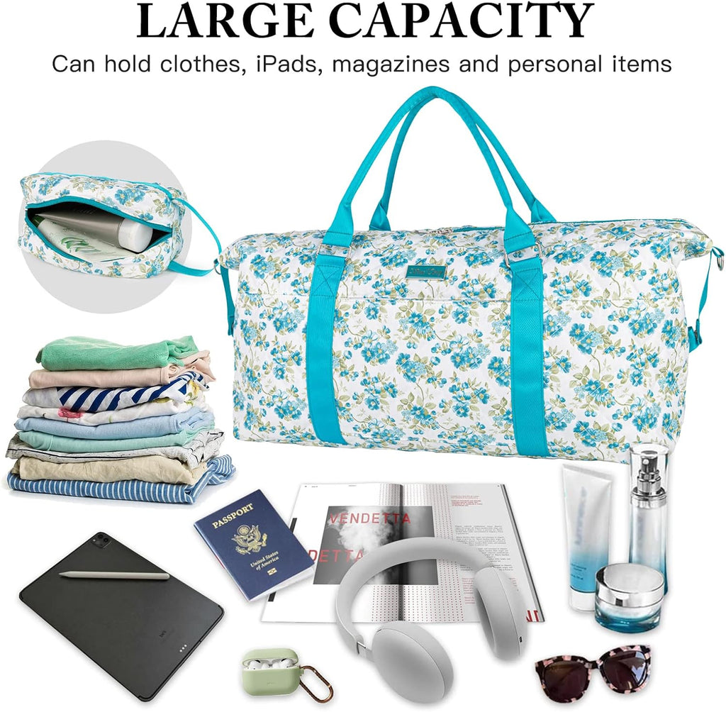Sac de voyage pour femmes avec trousse de toilette Carry-on nuit et week-end sac pour voyager
