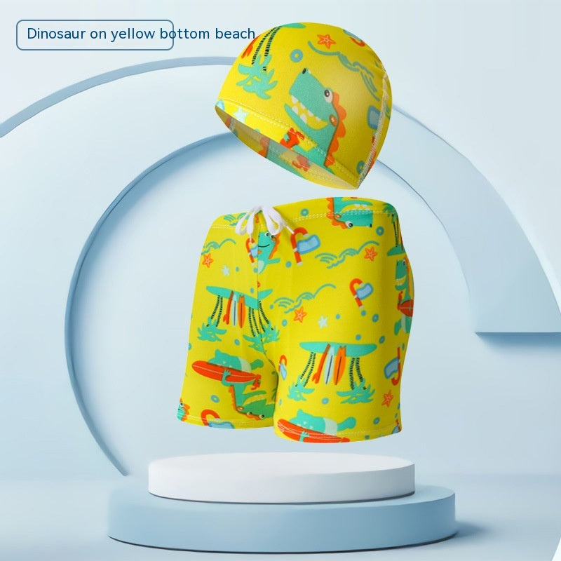 Chalets de natation pour enfants Vacances sur la plage avec cap de natation