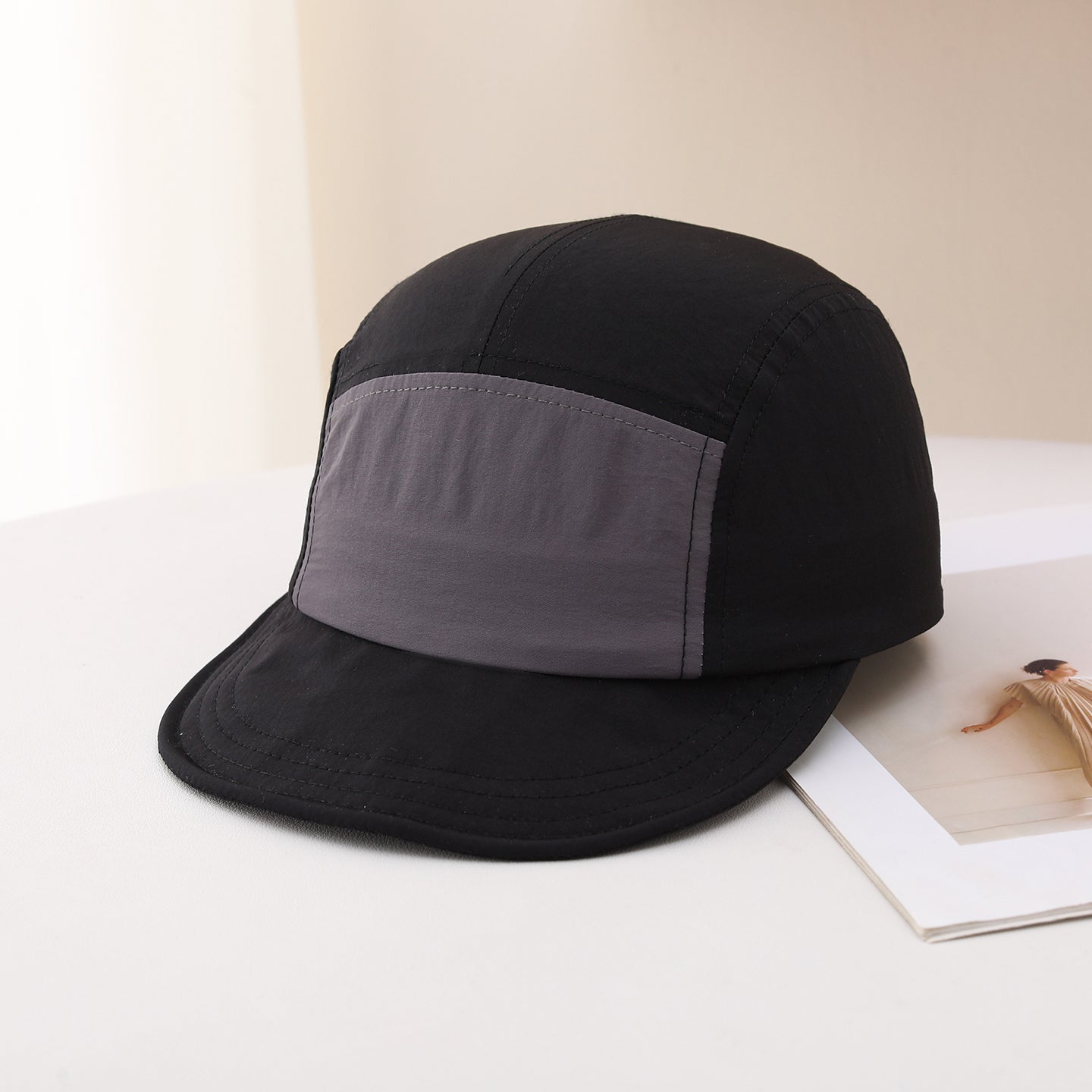 Chapeau Hip-hop plat réglable multicolore homme avec protection solaire