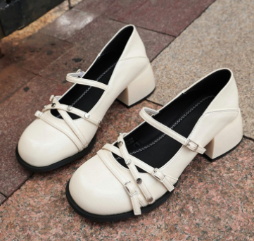 Les femmes Mary Jane Block Heel Pompes