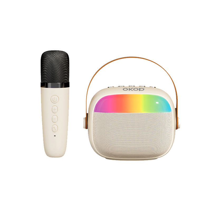 KP-K08 Haut-parleur Bluetooth Karaoke En stock Caractéristiques RGB Éclairage ambiant Longue durée de vie de la batterie