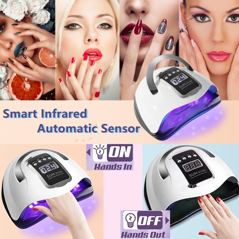 280W UV Lampe à ongles outil 66LED professionnel sécheur polonais Gel lumières acryliques