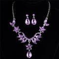 Commerce extérieur explosion mariée alliage de diamants collier boucles d'oreilles ensemble bijoux de mariage et jewe
