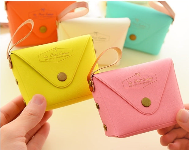 Jolie couleur de couleur de couleur cas Macaron Coin Purse