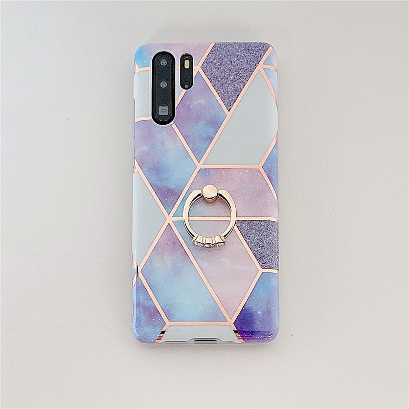Electroplating mosaïque bague boîtier téléphone