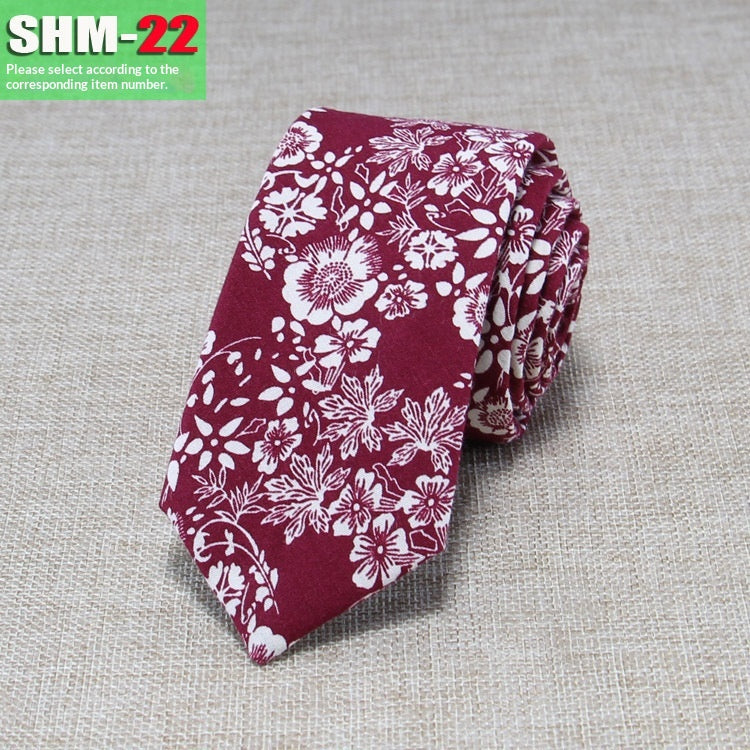 Narrow Casual Patterned Tie pour les hommes