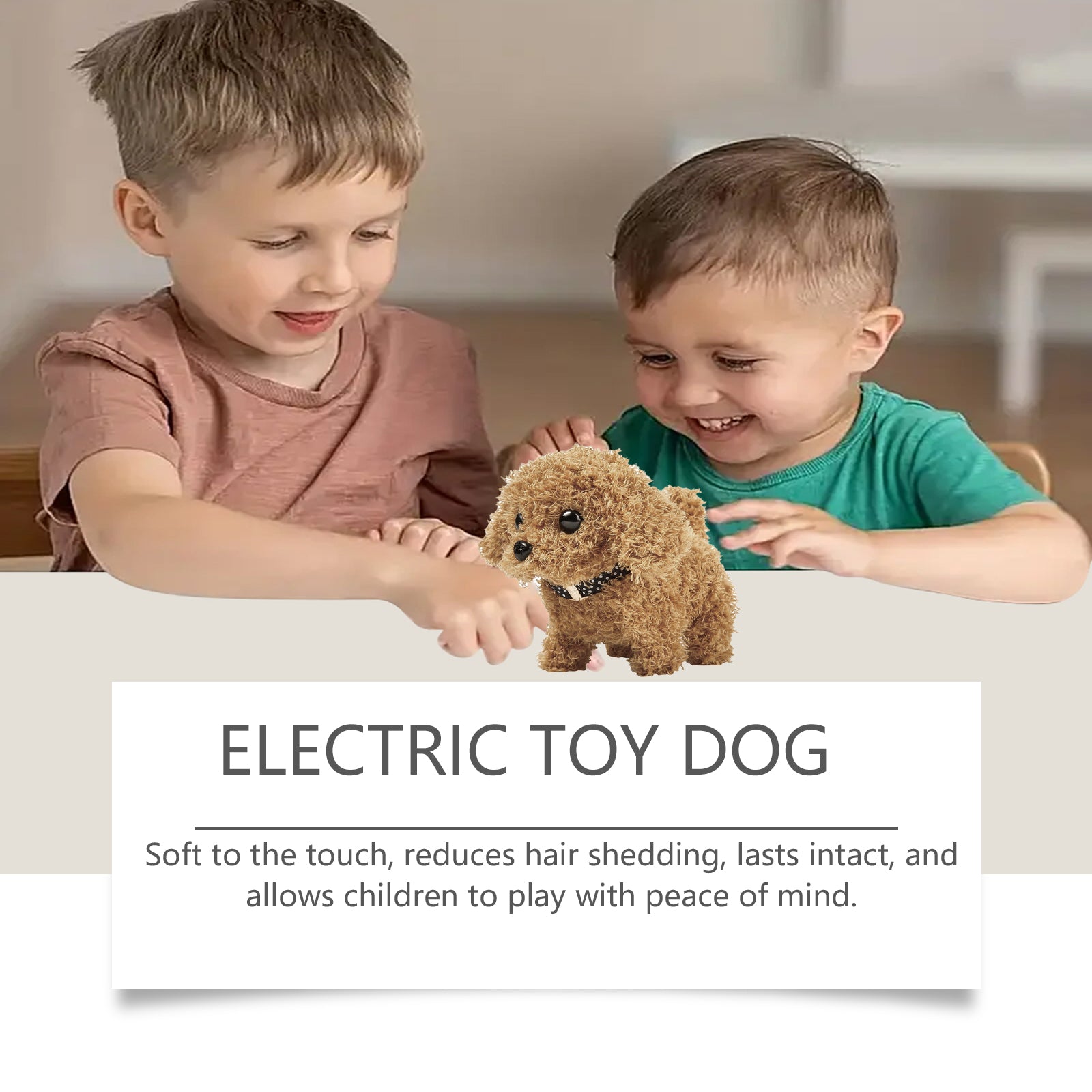 Jouet en peluche électrique mignon chien