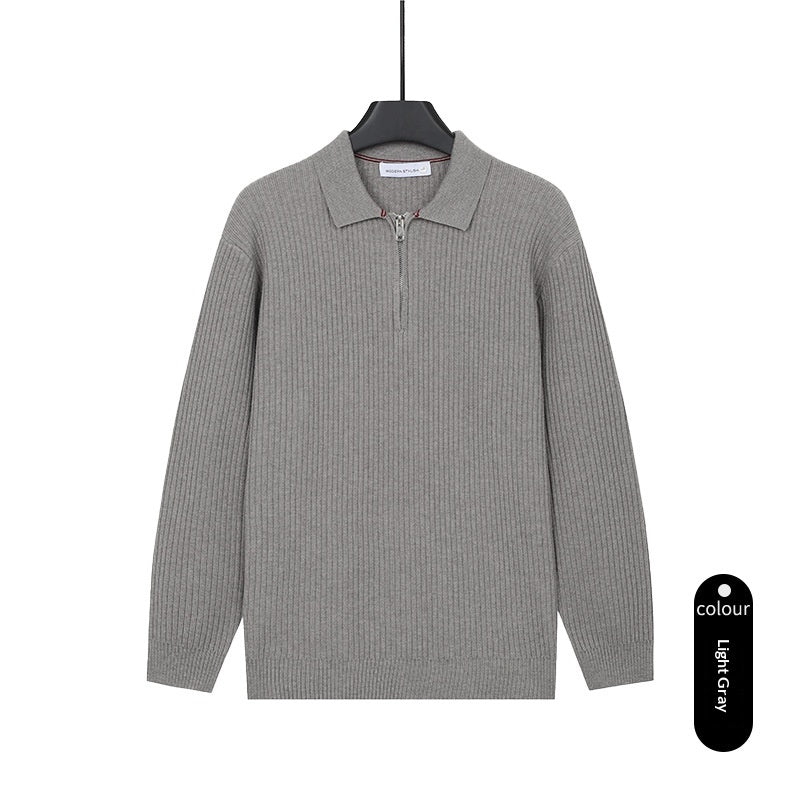 Pull-over casual en col roulé pour hommes