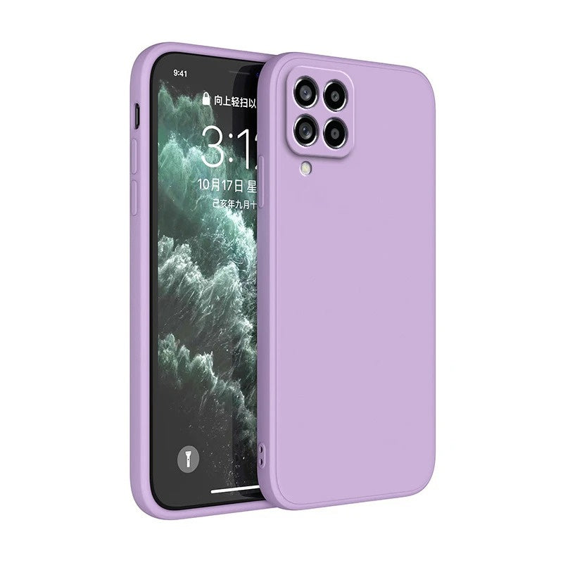 Coque de téléphone de protection arrière de couleur solide de mode simple