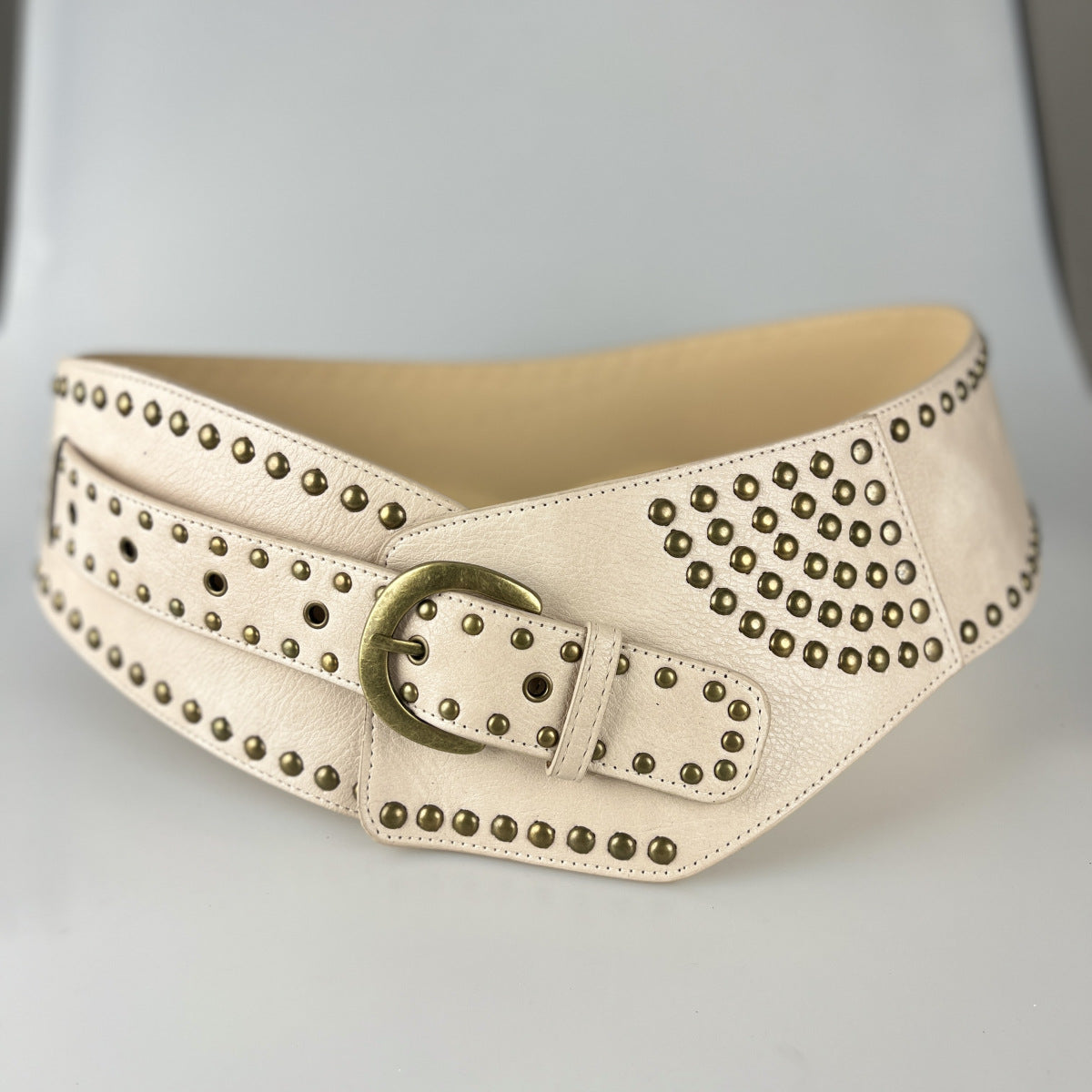 Rivet Punk large ceinture mode et polyvalent style vintage