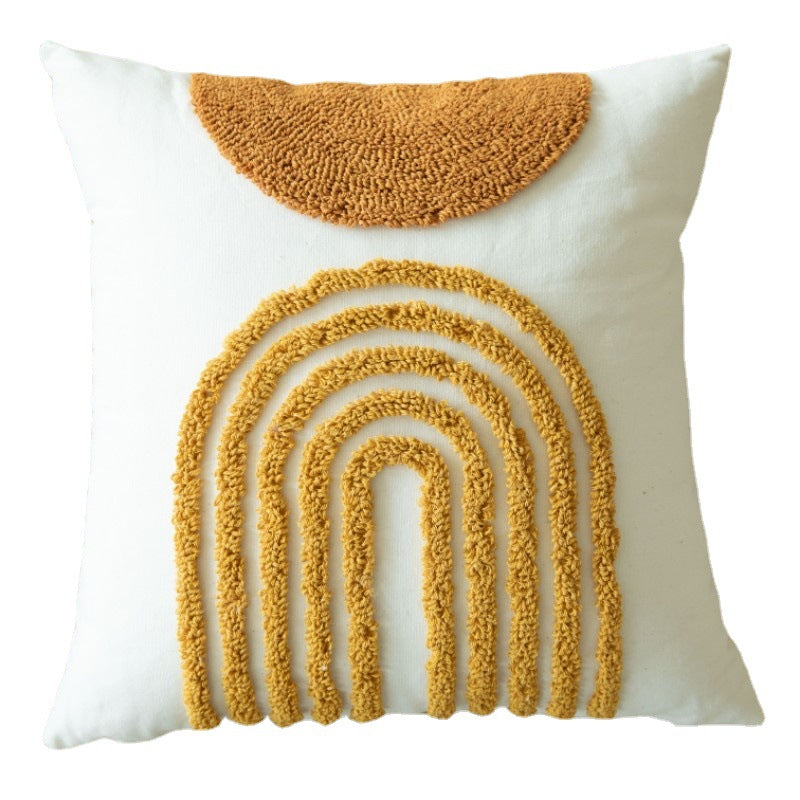 Oreiller de style bohème pour le canapé salon avec des tassels