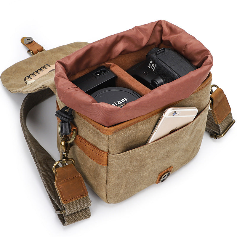 S C Coton Canvas SLR Camera Bag Imperméable