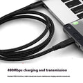 Câble de charge rapide de typec double tressé