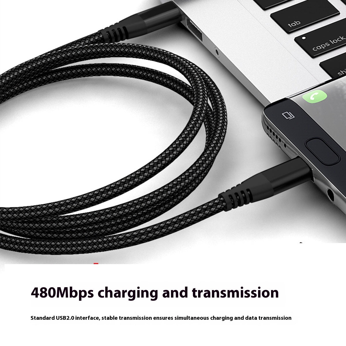 Braided dual Type-C fast charging cable