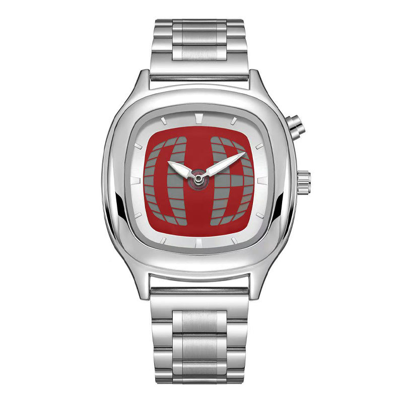 Montre d'affichage numérique de style rétro avec mains et chiffresexclusive Trendy Quartz Montre