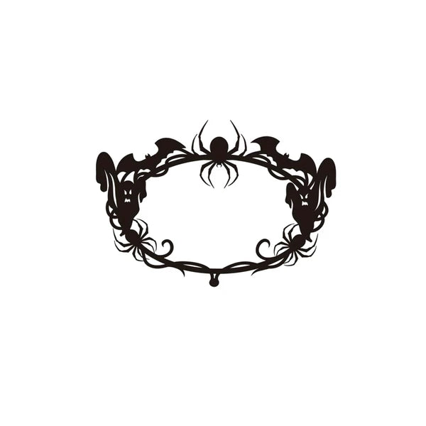 CIFbuy Gothique Bat Spiderweb Ghost Wall suspendu Halloween Décor pour la fête en plein air intérieur Ho