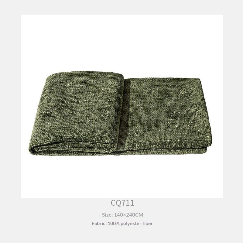Couverture à lancer vert vintage de luxe légère