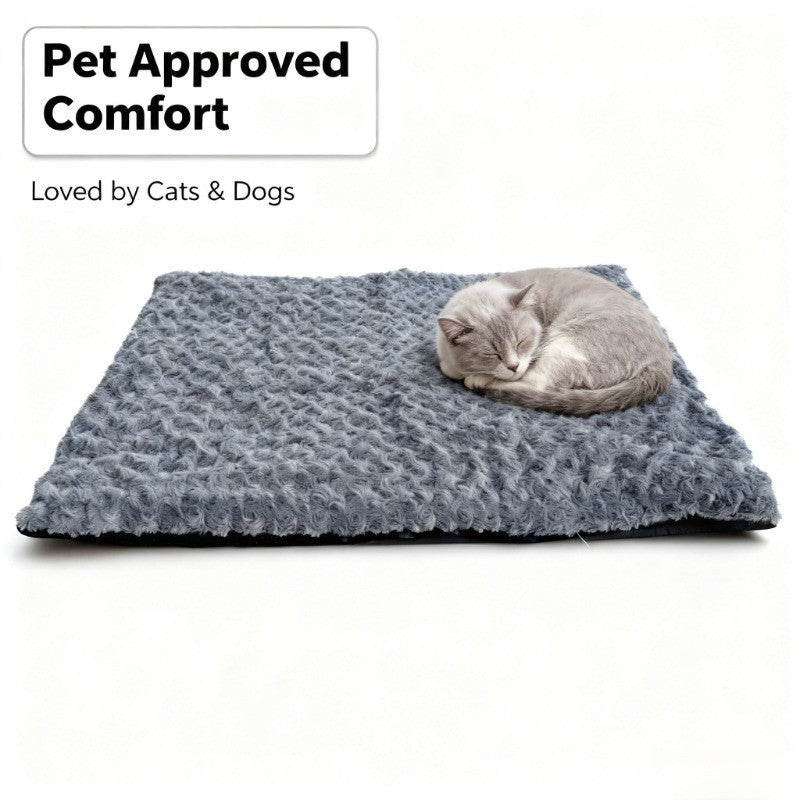 Tapis de sol en velours rose pour chats et chiens