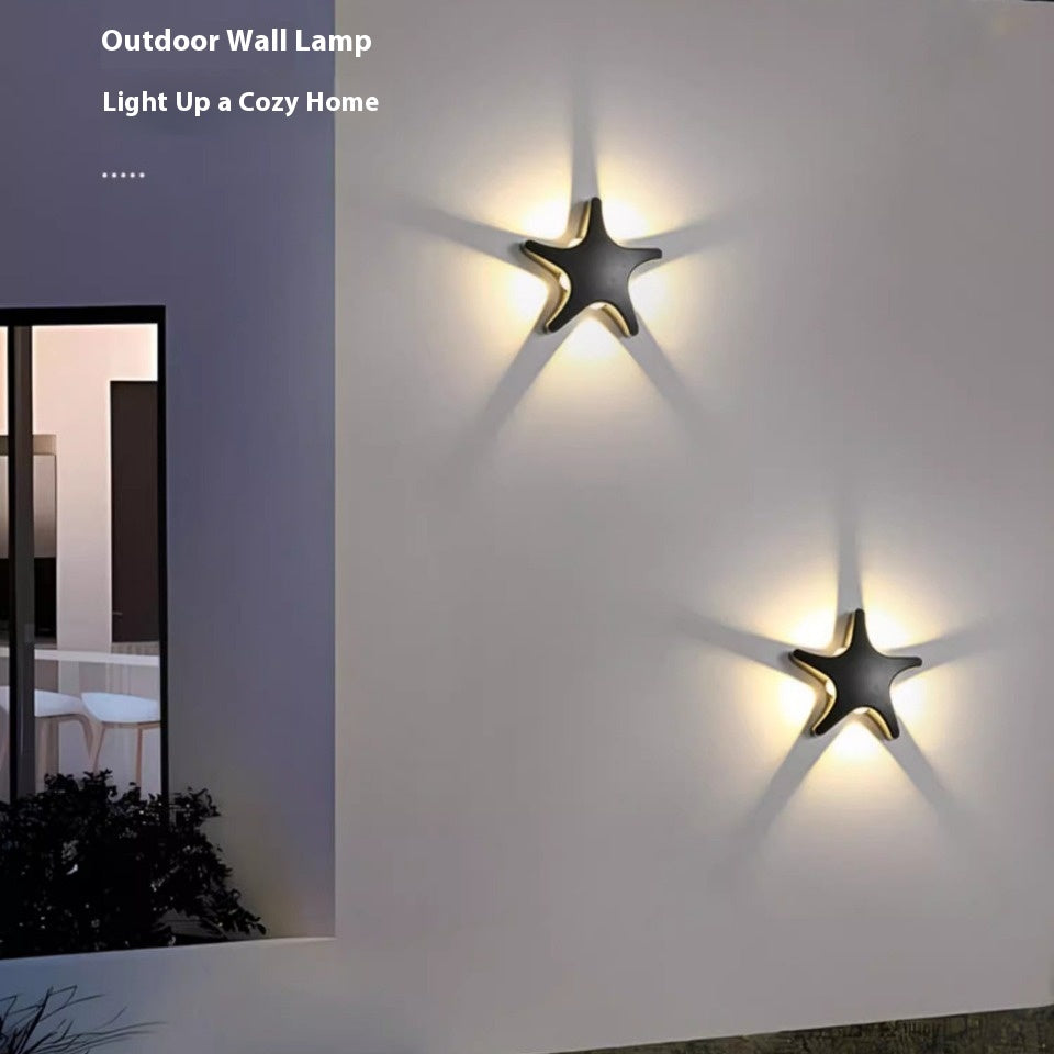 Outdoor Waterproof Starfish Made Corridor Aisle Chambre Fond Mur Décoration Mur La