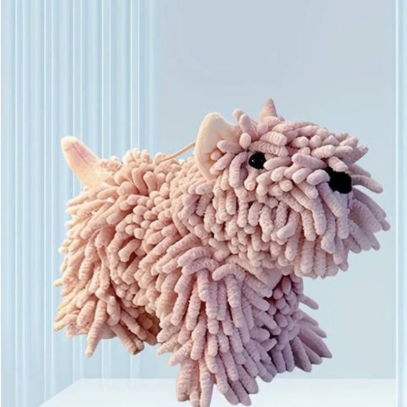 Serviette en forme de chiot mignon