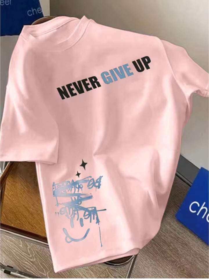 T-shirt à manches courtes imprimé style foncé