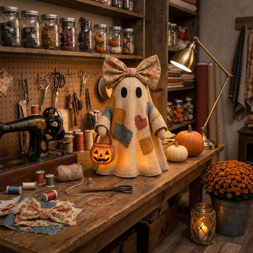Patchwork Ghost Décoration d'Halloween