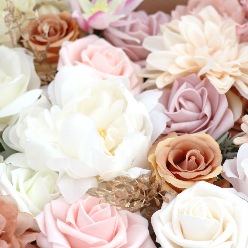 Boîte à fleurs Mariage Anniversaire Fête Cadeau Mariage Demoiselle d'honneur Bouquet de mariée
